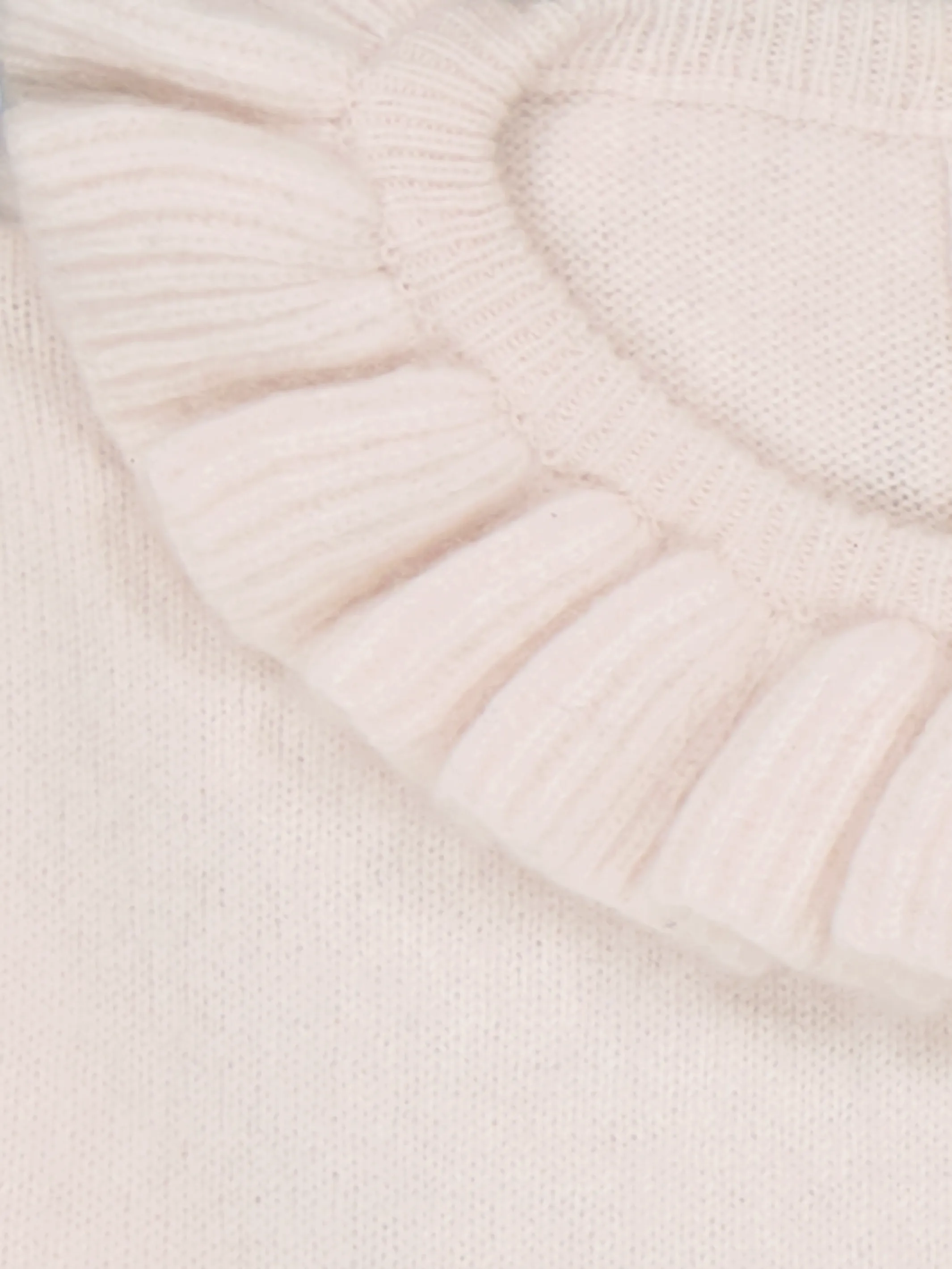 BABY RUFFLED SWEATER IVORY <br> - TO PERSONALIZE -