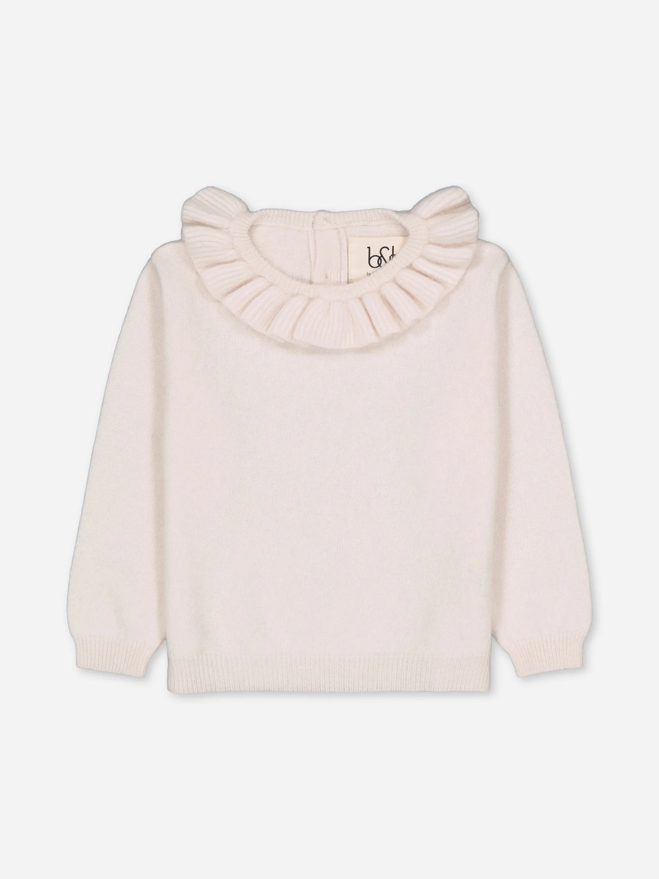 BABY RUFFLED SWEATER IVORY <br> - TO PERSONALIZE -