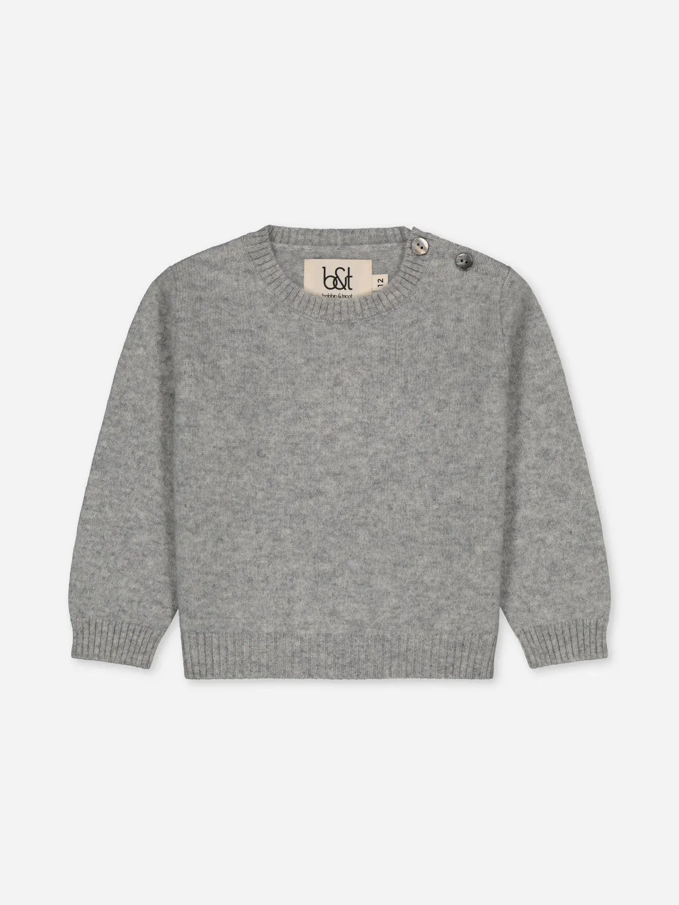 Baby's Cashmere Sweater Grey