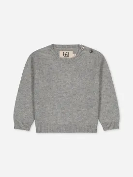 Baby's Cashmere Sweater Grey