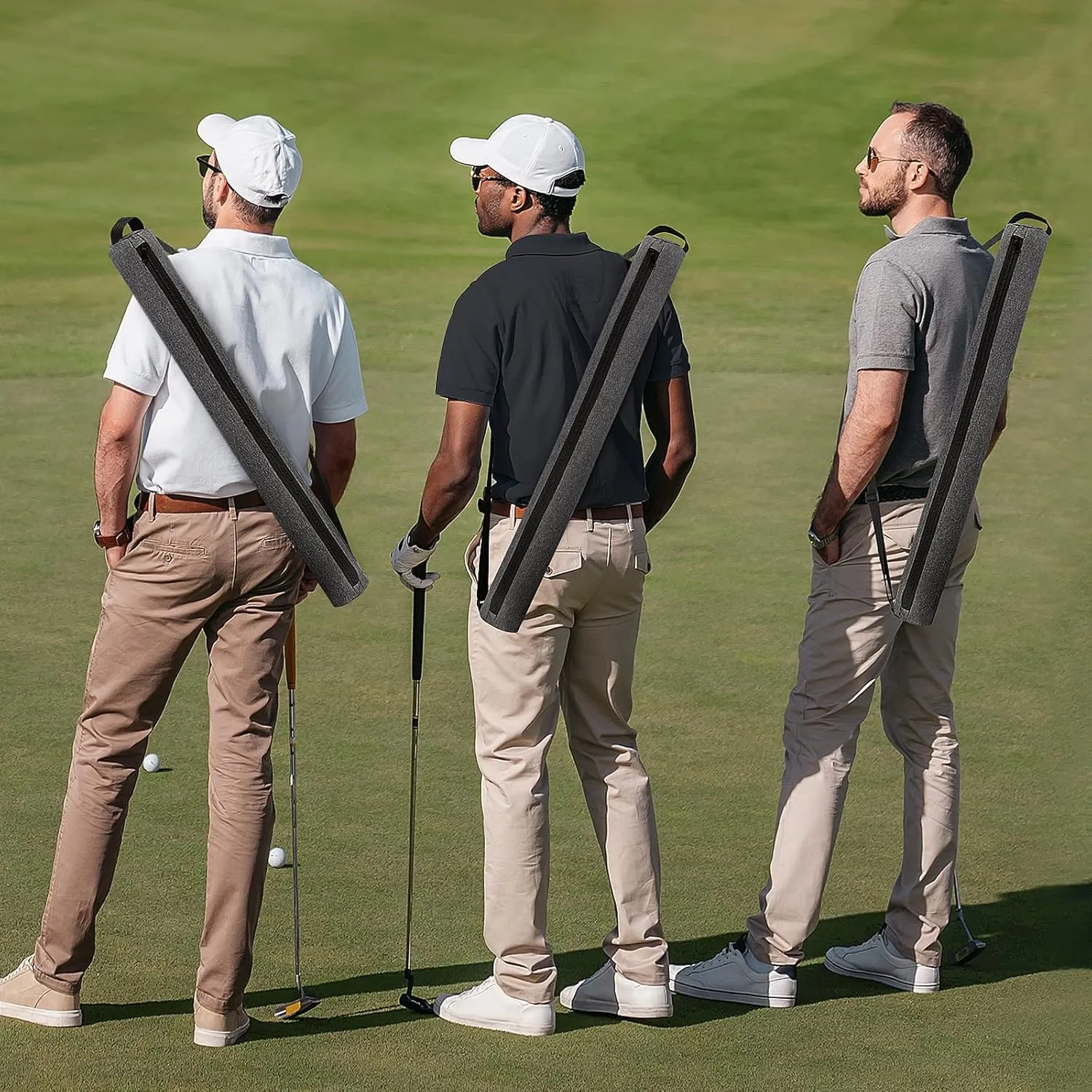 Beer Sleeve for Golf Bag,7-Can Insulated Cooler Sleeve, Beer Drink Accessories Sling Cooler Fits Most Golf Bags Styles and Types