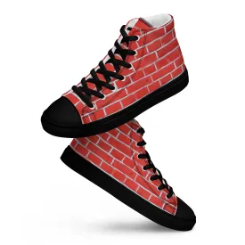 Brick Art Men’s high top canvas shoes