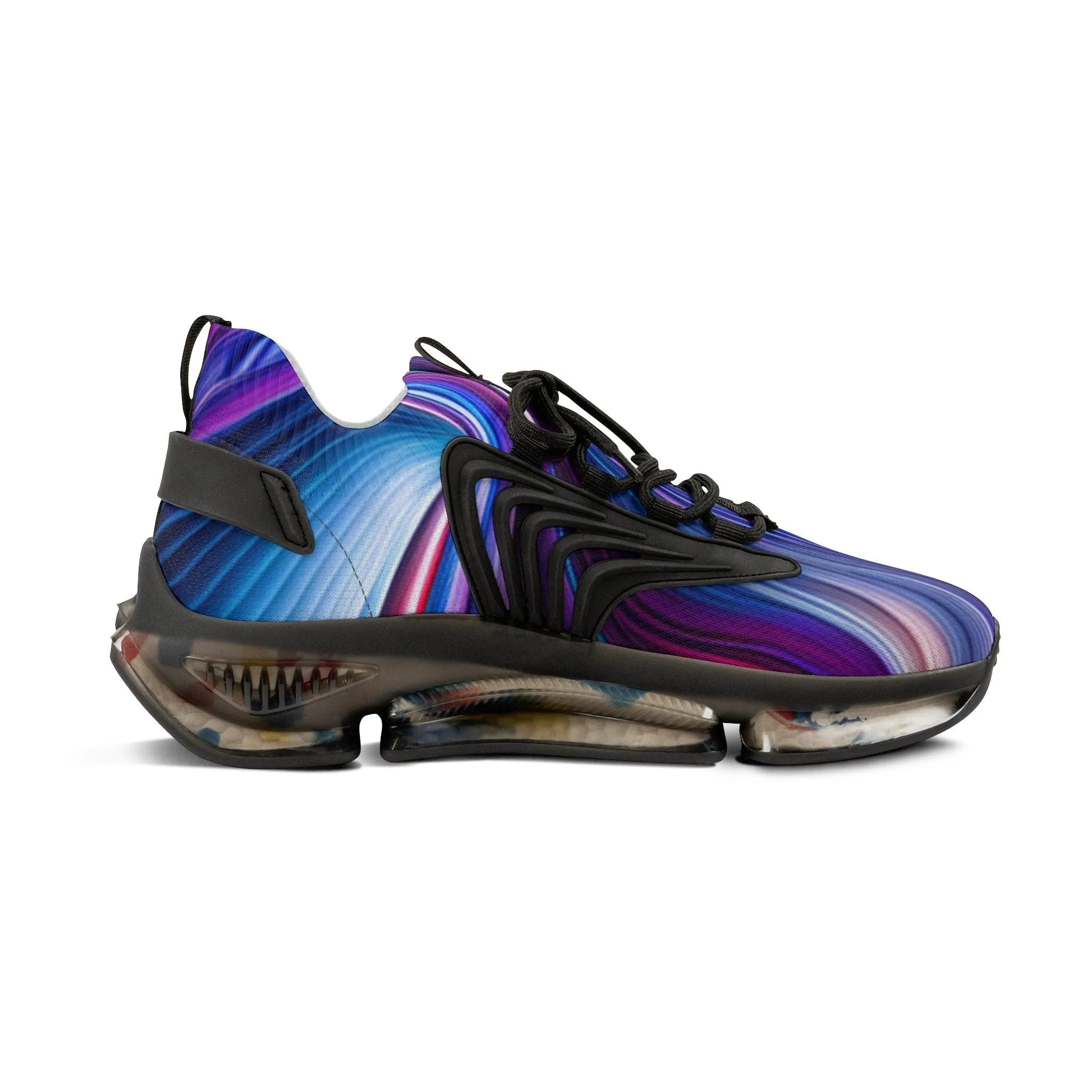 ColorWave Men's Mesh Sneakers