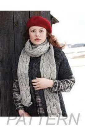 Debbie Bliss 20 Cabled Scarf  *Pattern*