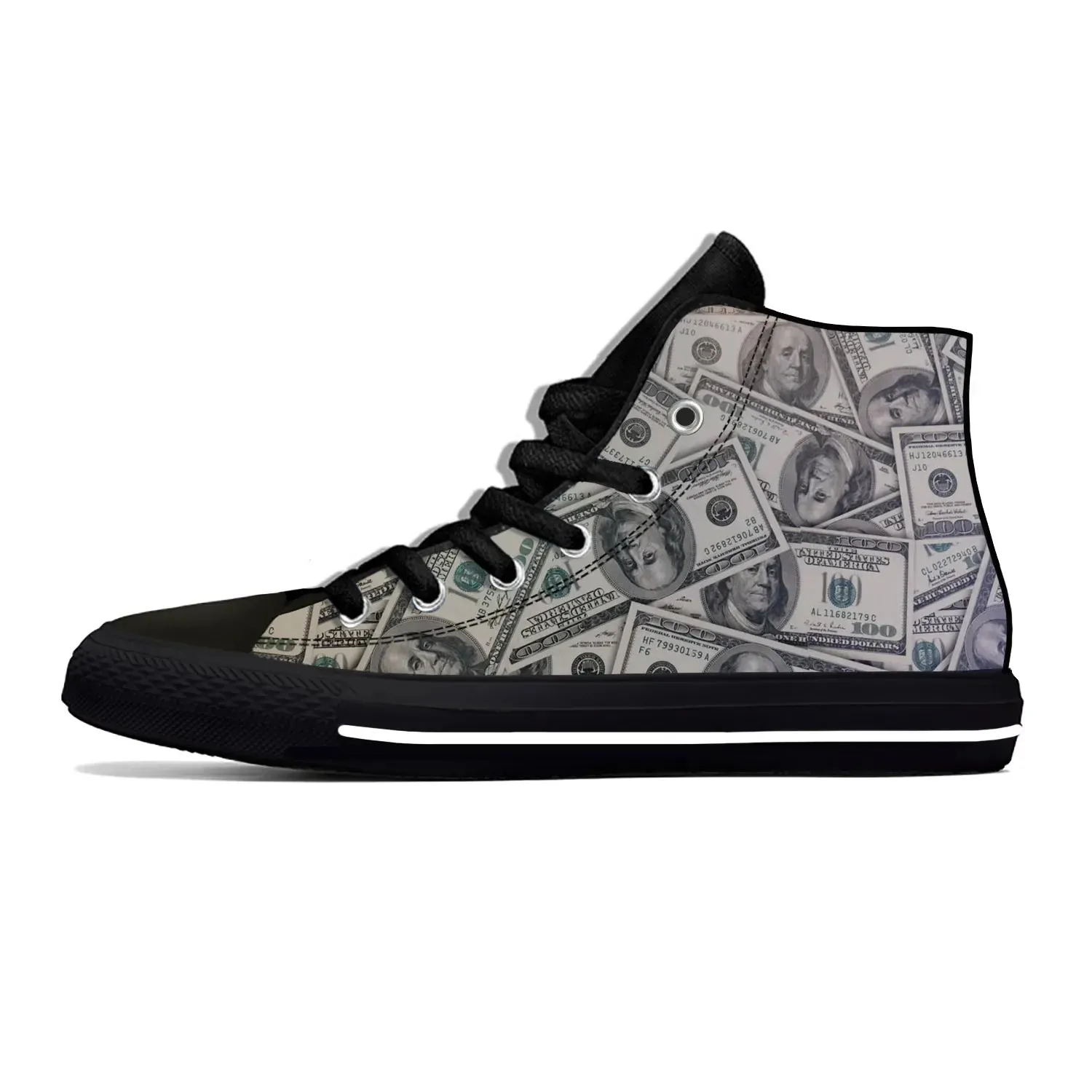 Dollar Sign High Top Sneakers For Men and Women