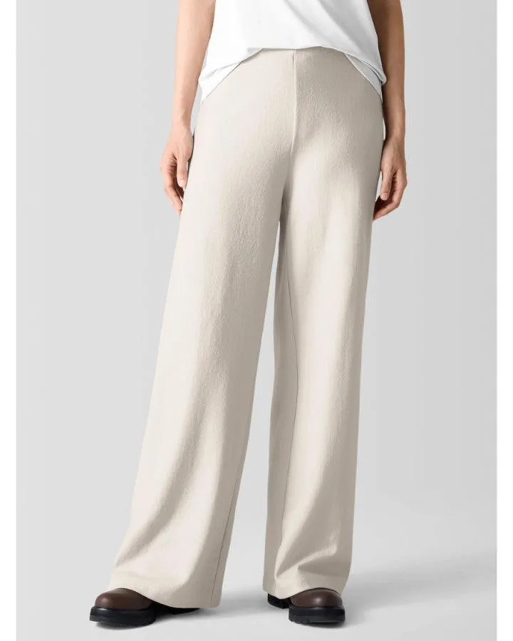 Eileen Fisher Felted Wool Jersey Wide Leg Pant