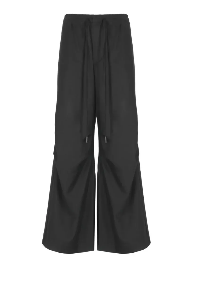 Elastic Waist Pants in Black by Andrea Ya'aqov