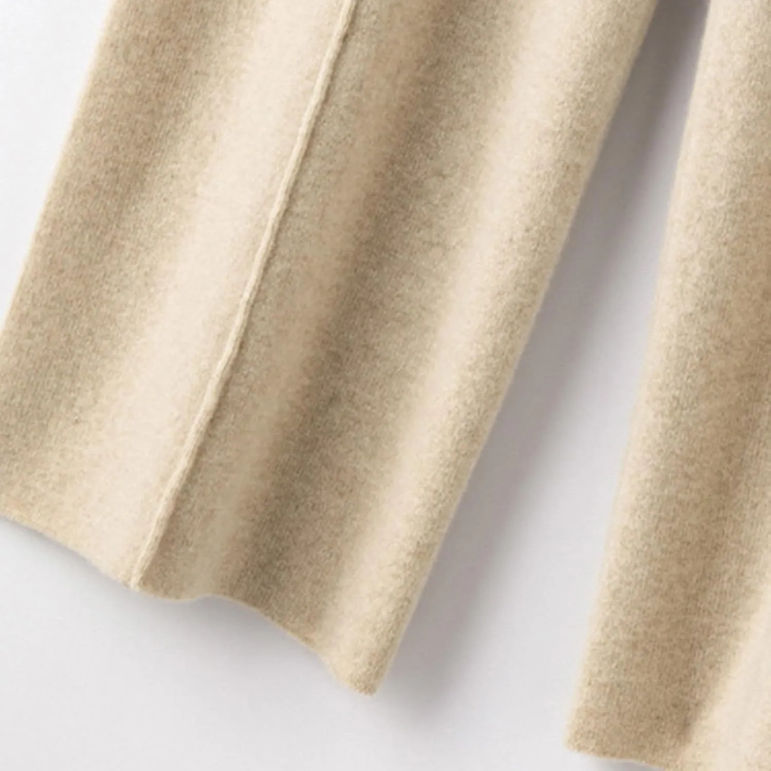Elegant Women's Wide Leg Wool Pants for Casual and Formal Wear Drapey Floor-Length Trousers with Straight Leg