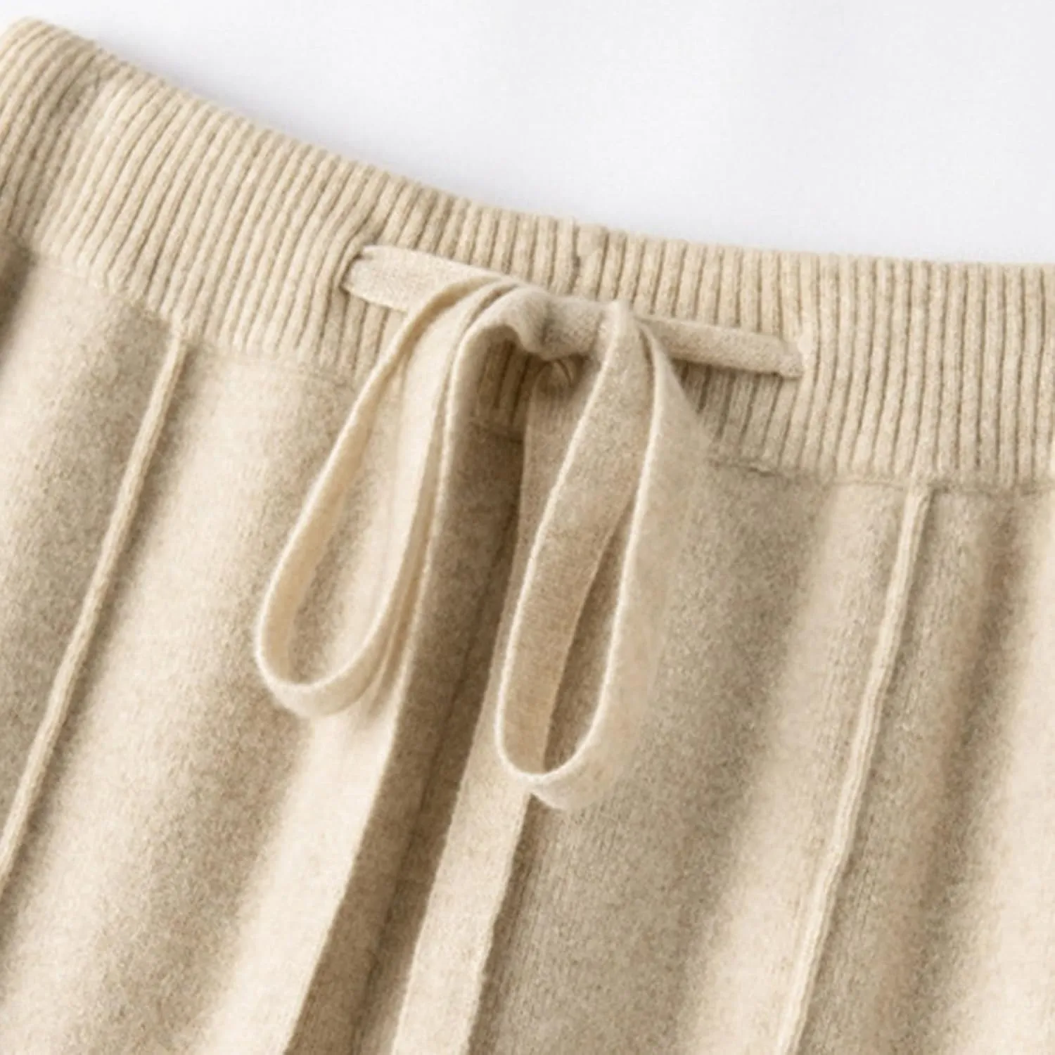 Elegant Women's Wide Leg Wool Pants for Casual and Formal Wear Drapey Floor-Length Trousers with Straight Leg