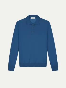 Extrafine Merino Polo Ultramarine