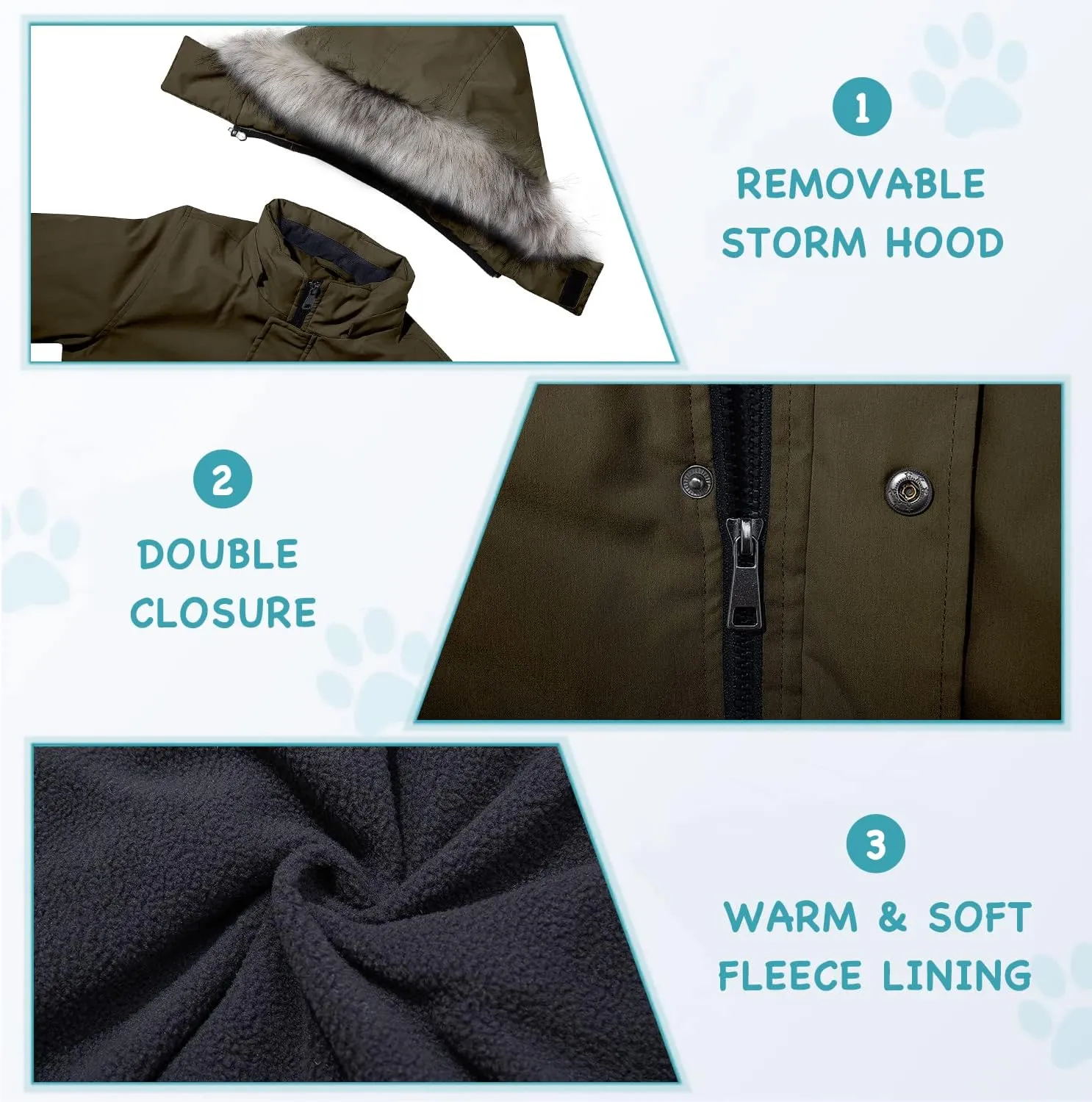 FARVALUE Boys Water Resistant Winter Coat Parka Jacket Quilted Fleece Lined Outwear Thicken Puffer Jacket Hood Coat