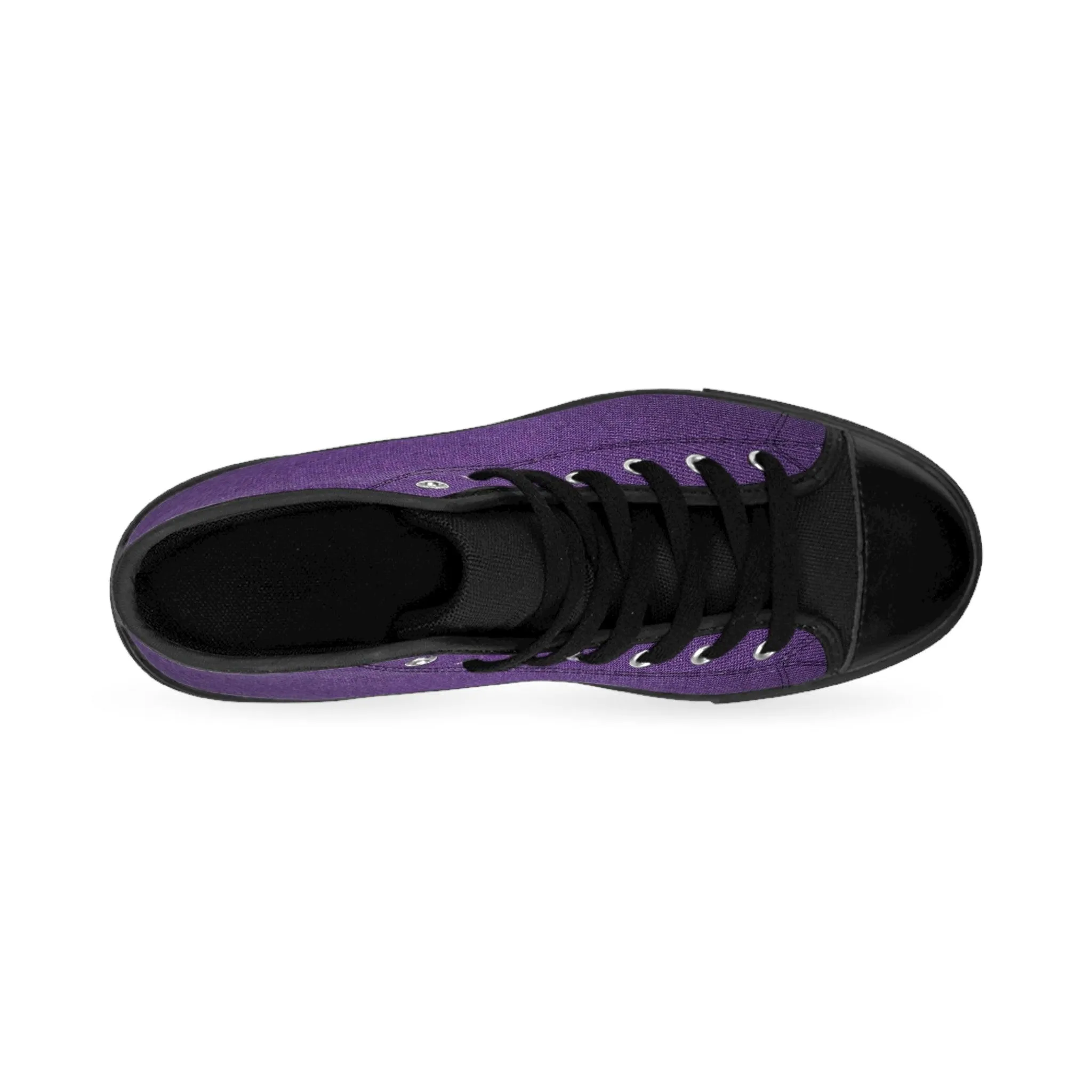 Faux Purple Silk Women's Classic Sneakers