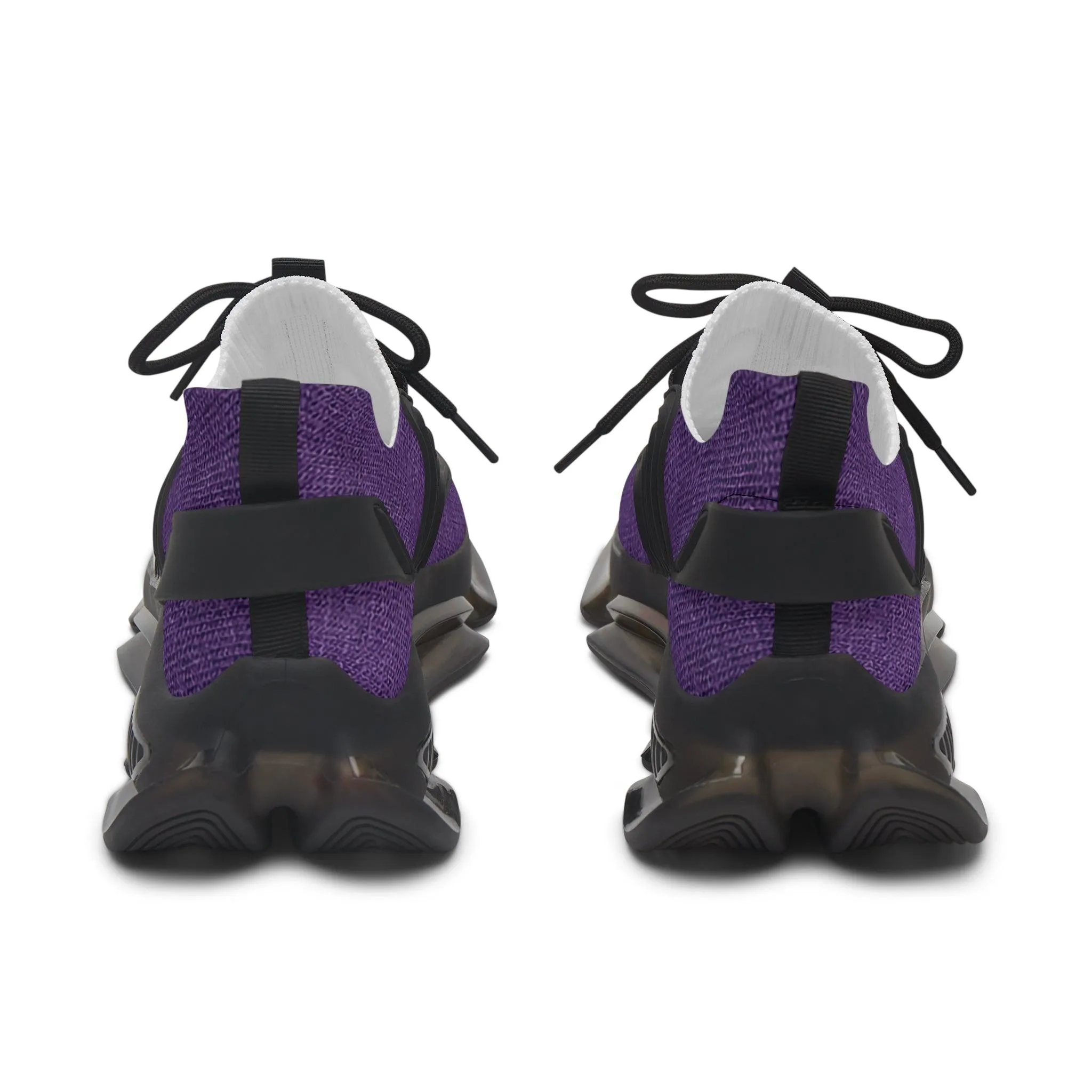 Faux Purple Silk Women's Mesh Sneakers
