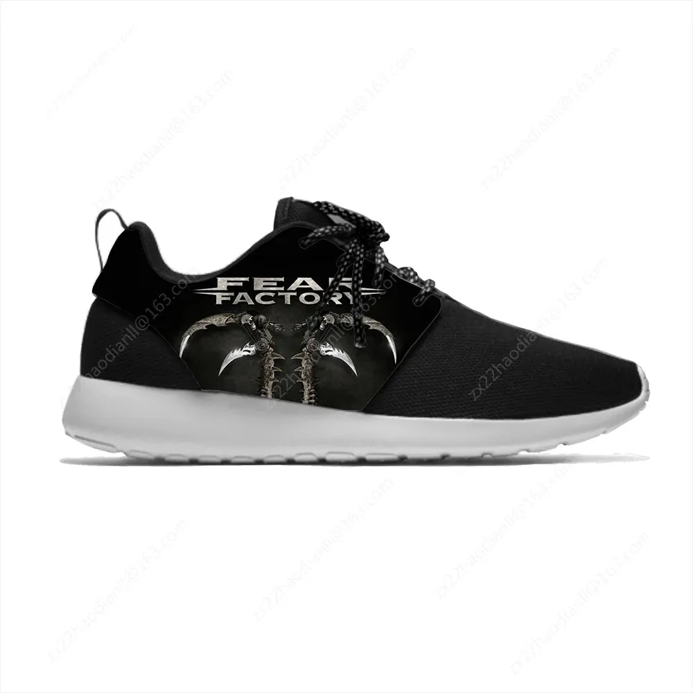 Fear Factory Frenzy 3D Death Metal Sneakers | Lightweight Rock Legend Running Shoes for Men & Women