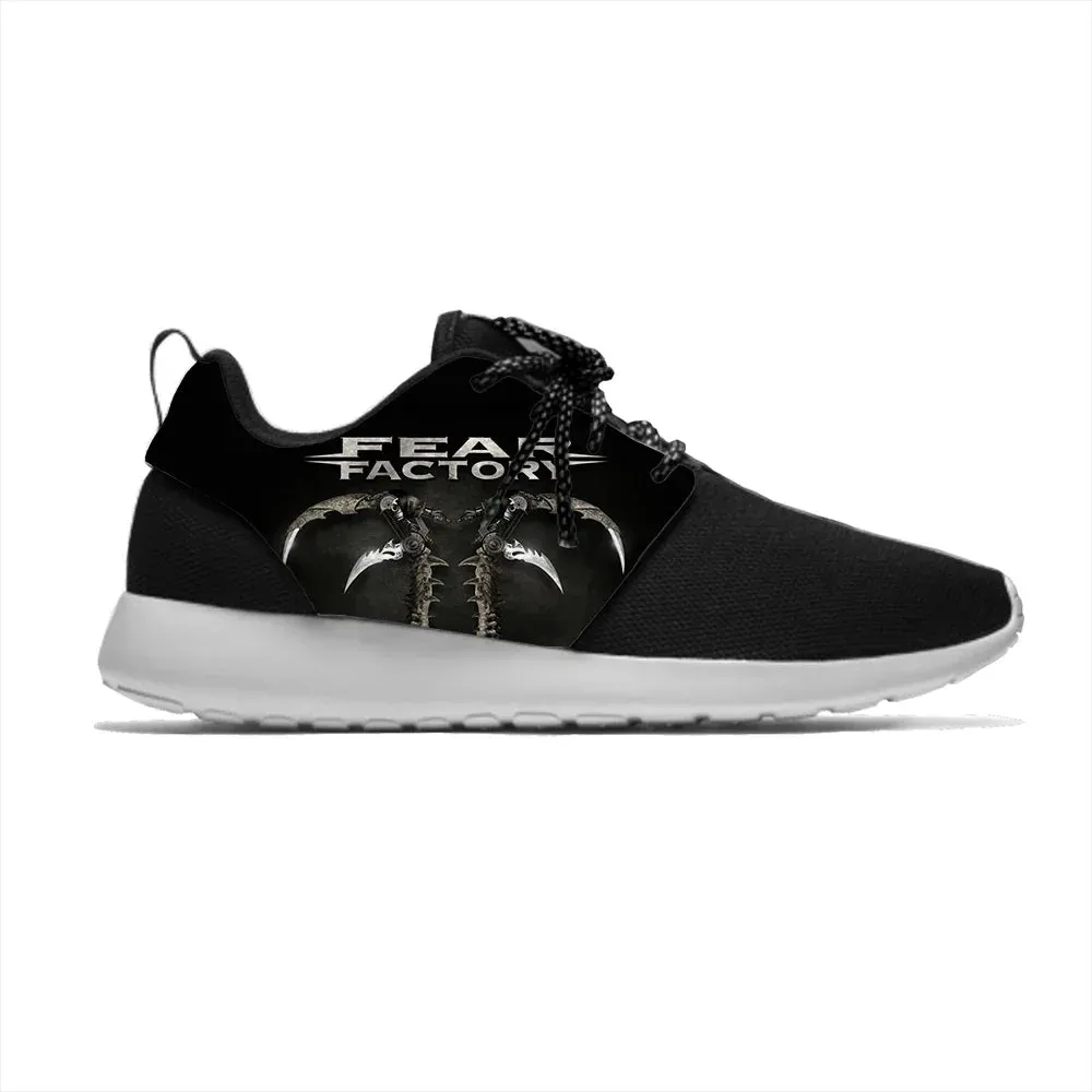 Fear Factory Frenzy 3D Death Metal Sneakers | Lightweight Rock Legend Running Shoes for Men & Women