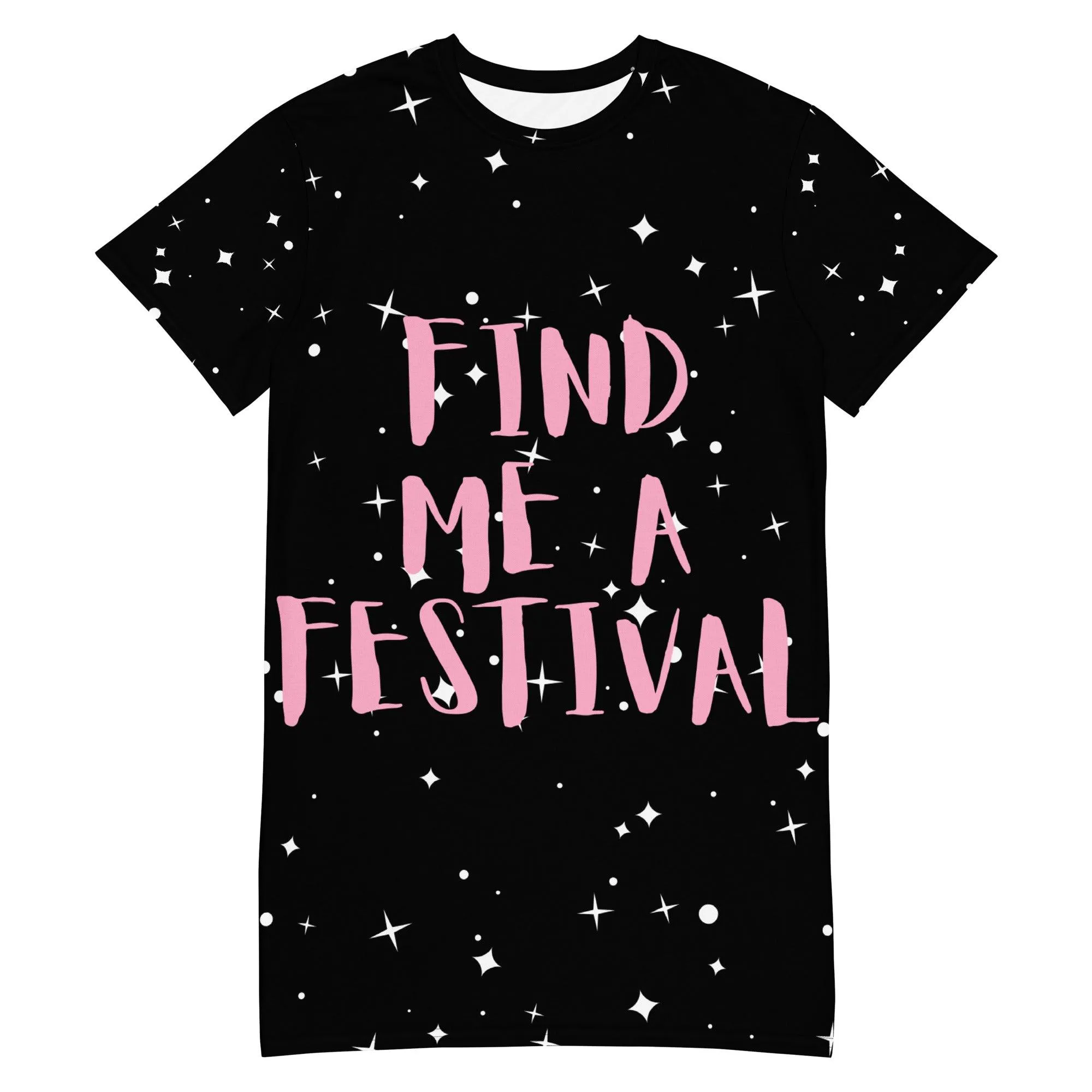 FIND ME A FESTIVAL Universe T-shirt Dress