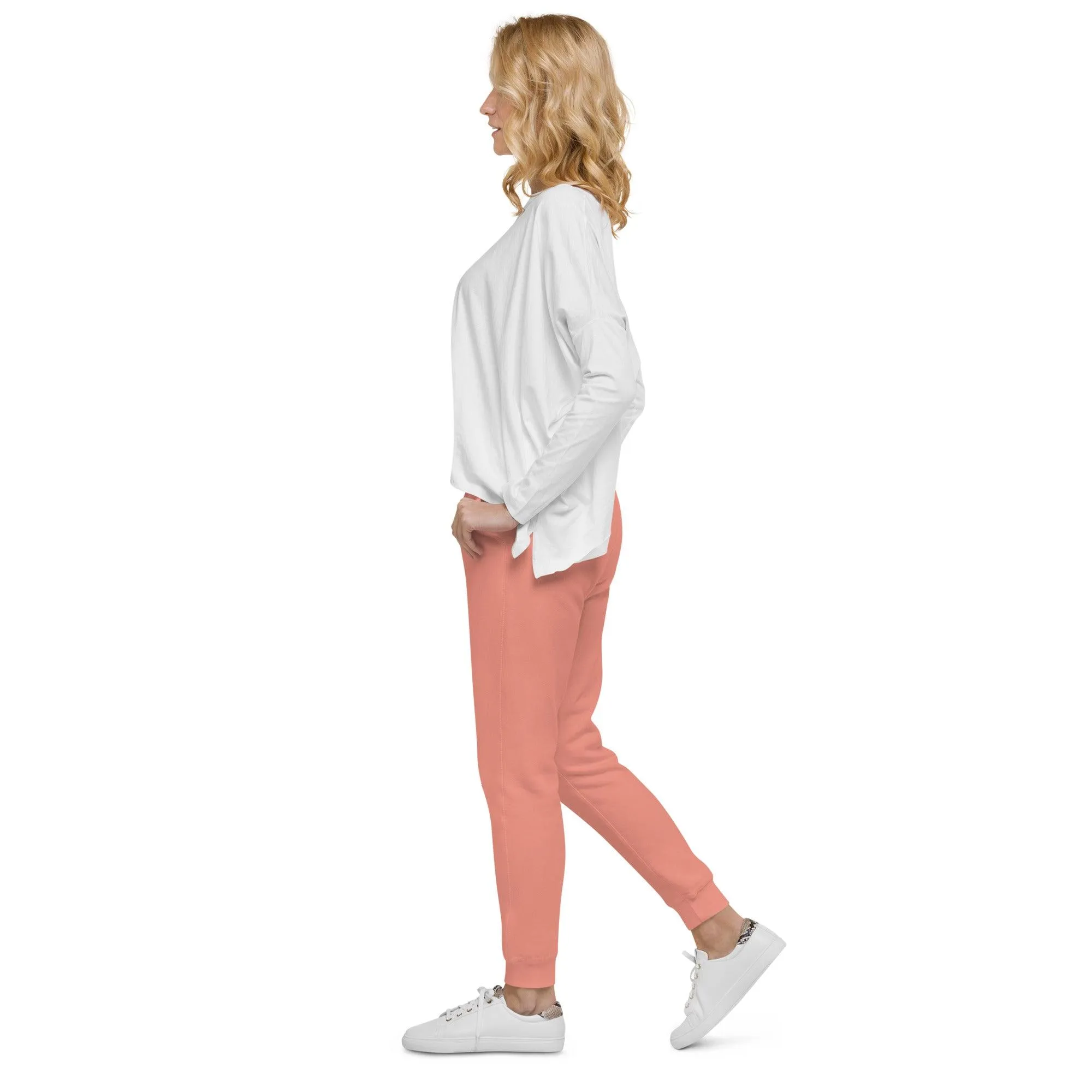 Fun Skull Unisex fleece sweatpants with and orangy head