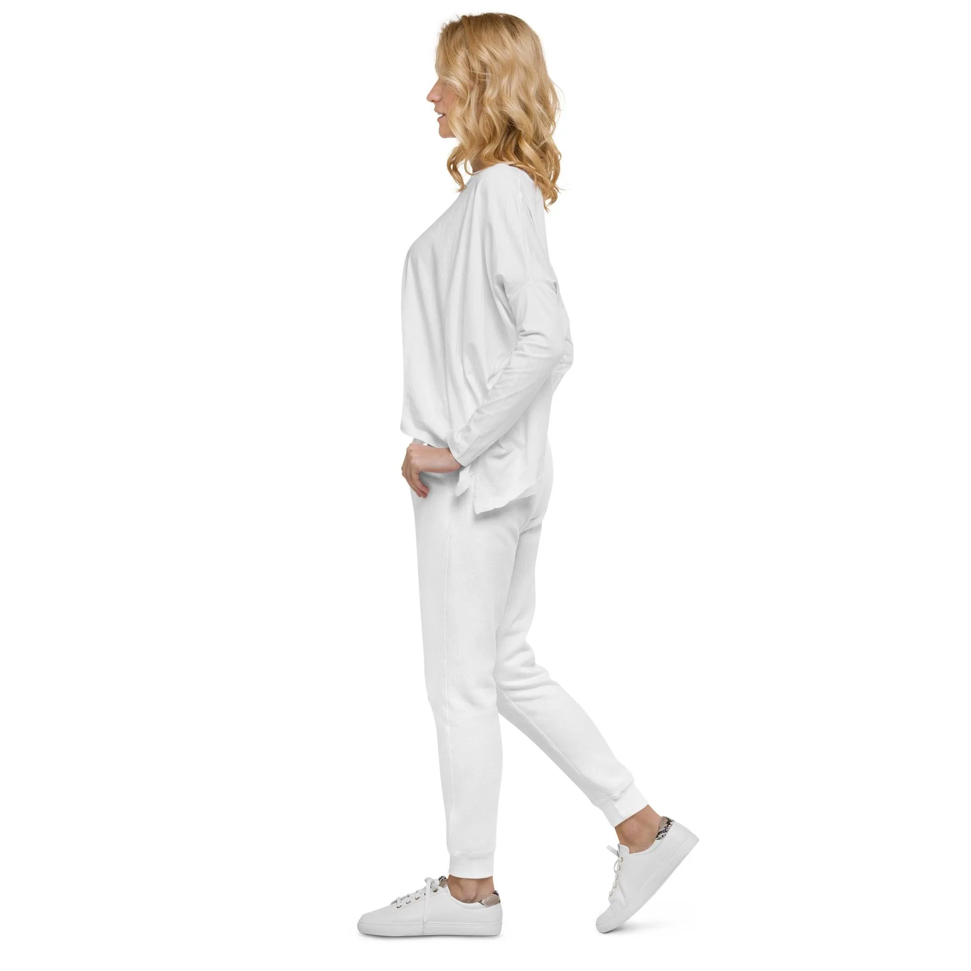 Fun Skull Unisex fleece sweatpants with and orangy head