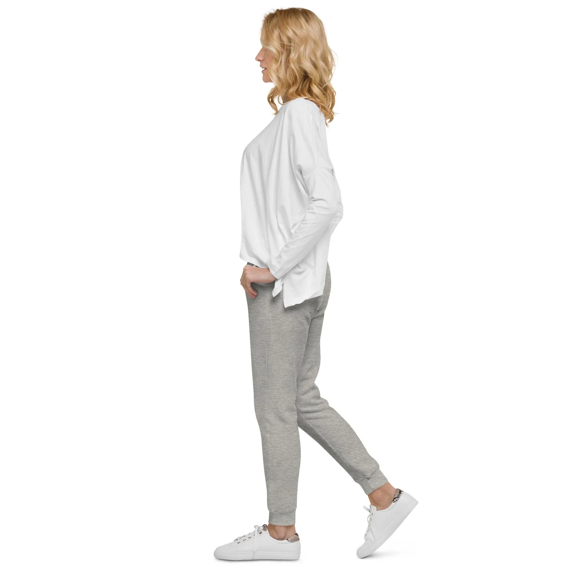 Fun Skull Unisex fleece sweatpants with and orangy head