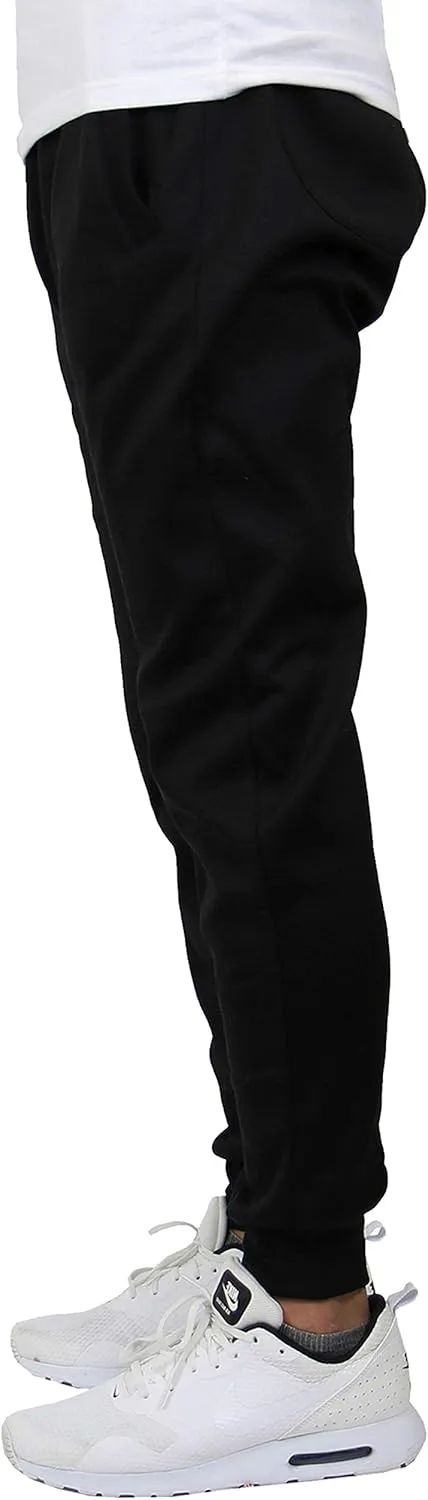 Galaxy by Harvic Mens Slim Fit Fleece Joggers with Side Pockets