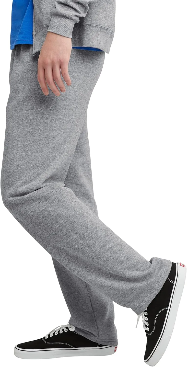 Hanes, EcoSmart Fleece Sweats for Men, Open Bottom Sweatpants, 30.5"