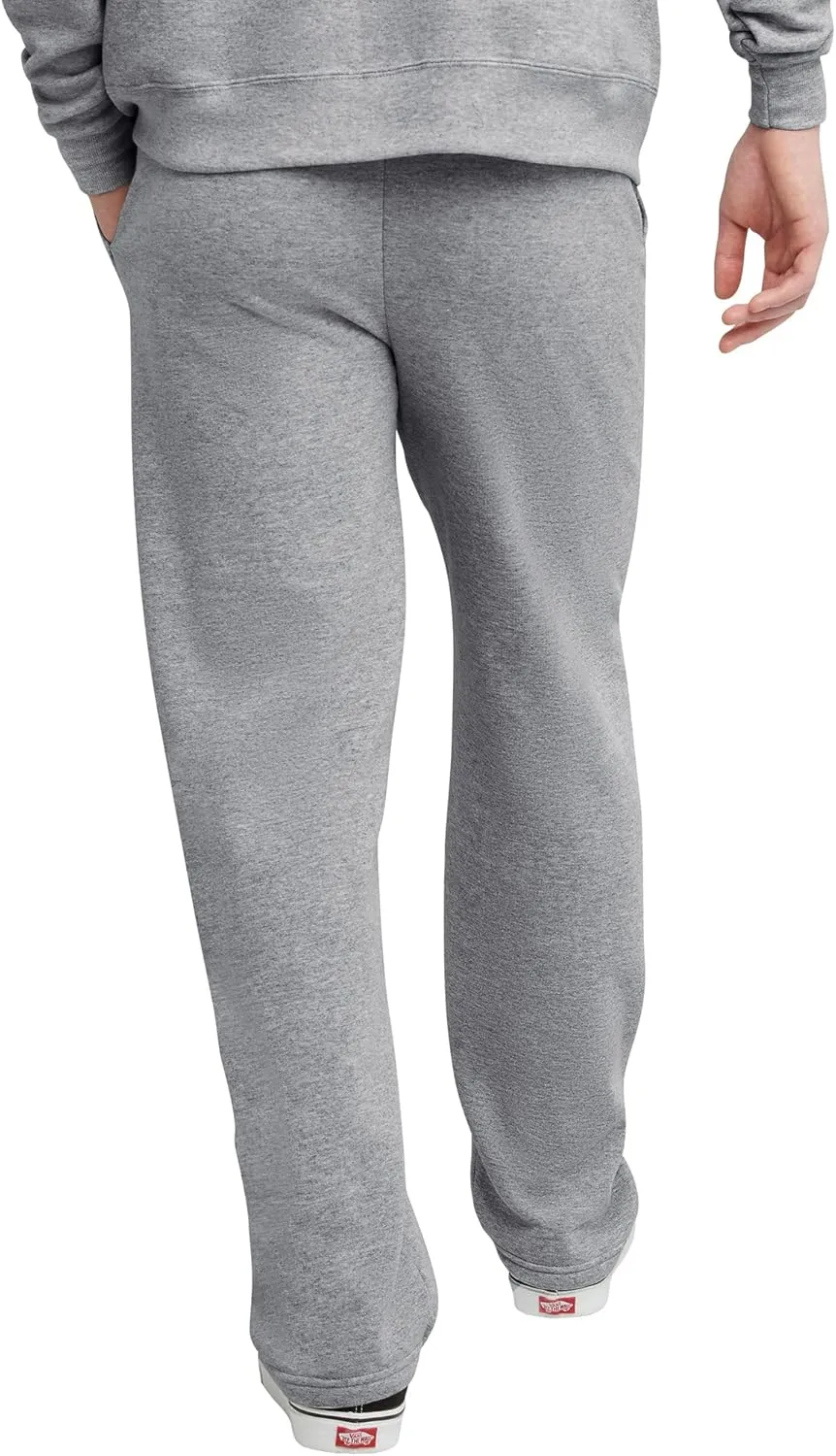 Hanes, EcoSmart Fleece Sweats for Men, Open Bottom Sweatpants, 30.5"