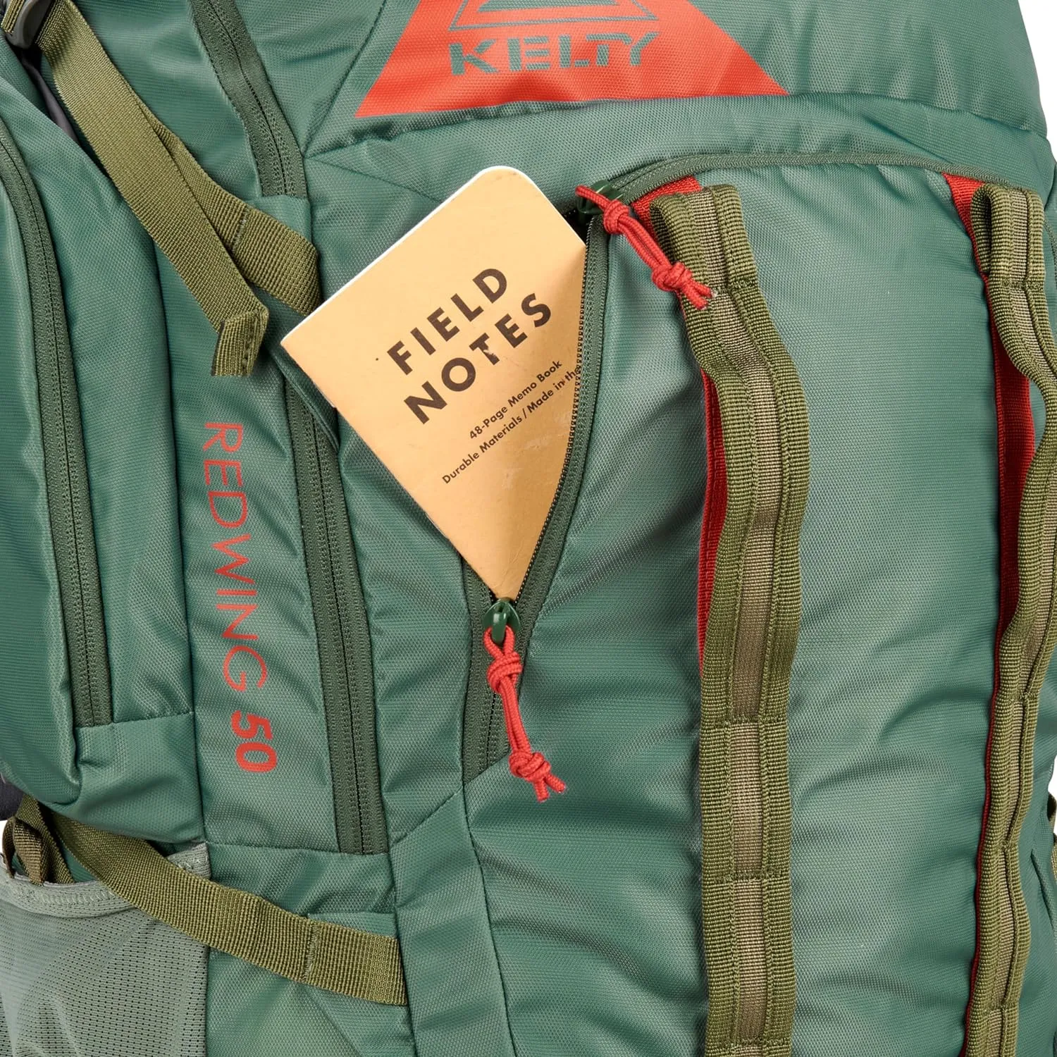 Kelty Redwing 50 – 50 Liter Internal Frame Backpack for Hiking, Backpacking, Travel, Hip Belt, Tailored Fit, 2023 (Duck Green)