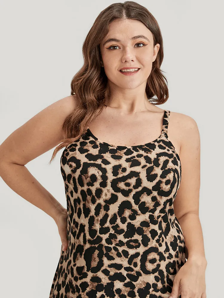 Leopard Backless Cami Night Dress