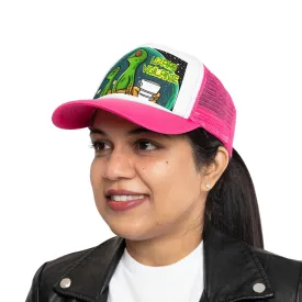 Lizard Vigilante Premium Coffee Cartoon Mesh Cap