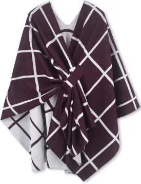 Moss Rose Women's Shawl Wrap Poncho Ruana Cape Open Front Cardigan Shawls for Fall Winter