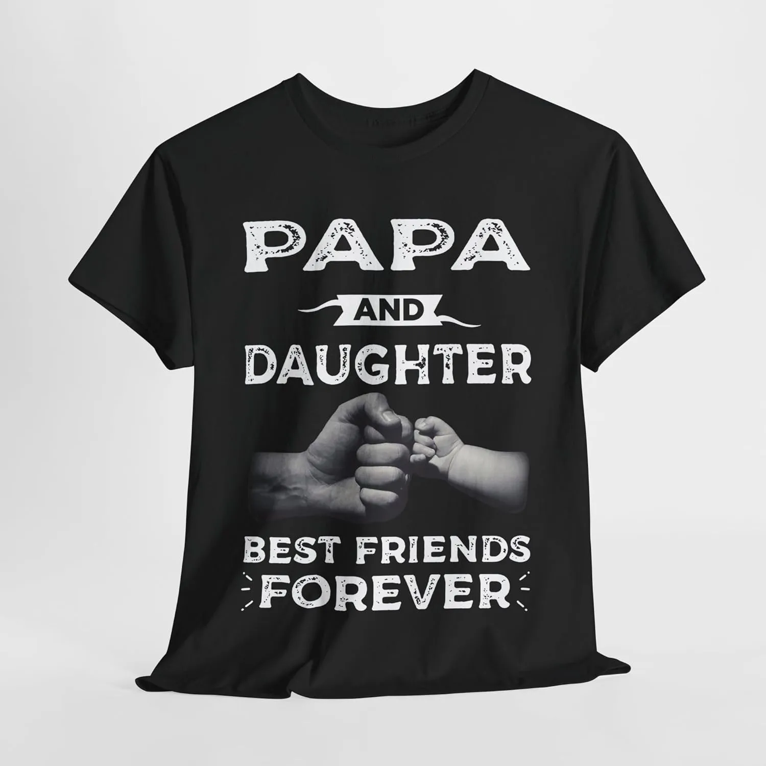 Papa & Daughter Best Friends Father's Day Unisex Tee, Dad Shirt, Gift for Him, Best Dad Ever, Daddy T-Shirt Cotton tee top