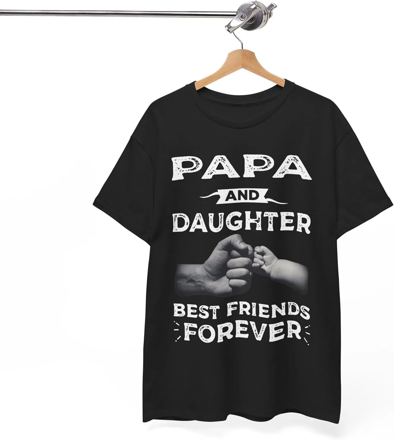 Papa & Daughter Best Friends Father's Day Unisex Tee, Dad Shirt, Gift for Him, Best Dad Ever, Daddy T-Shirt Cotton tee top