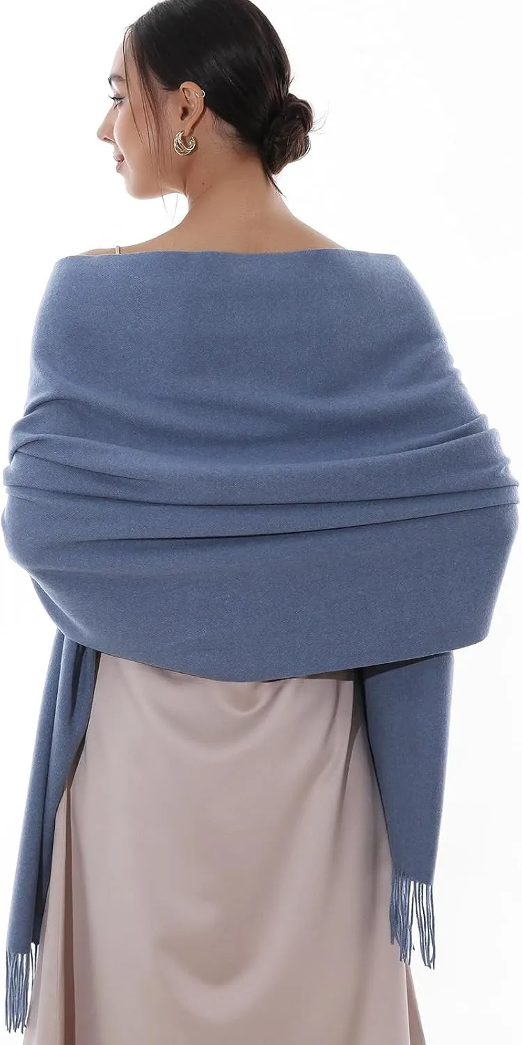 RIIQIICHY Winter Scarfs for Women Pashmina Shawls Wraps for Evening Dresses Large Warm Soft Scarves