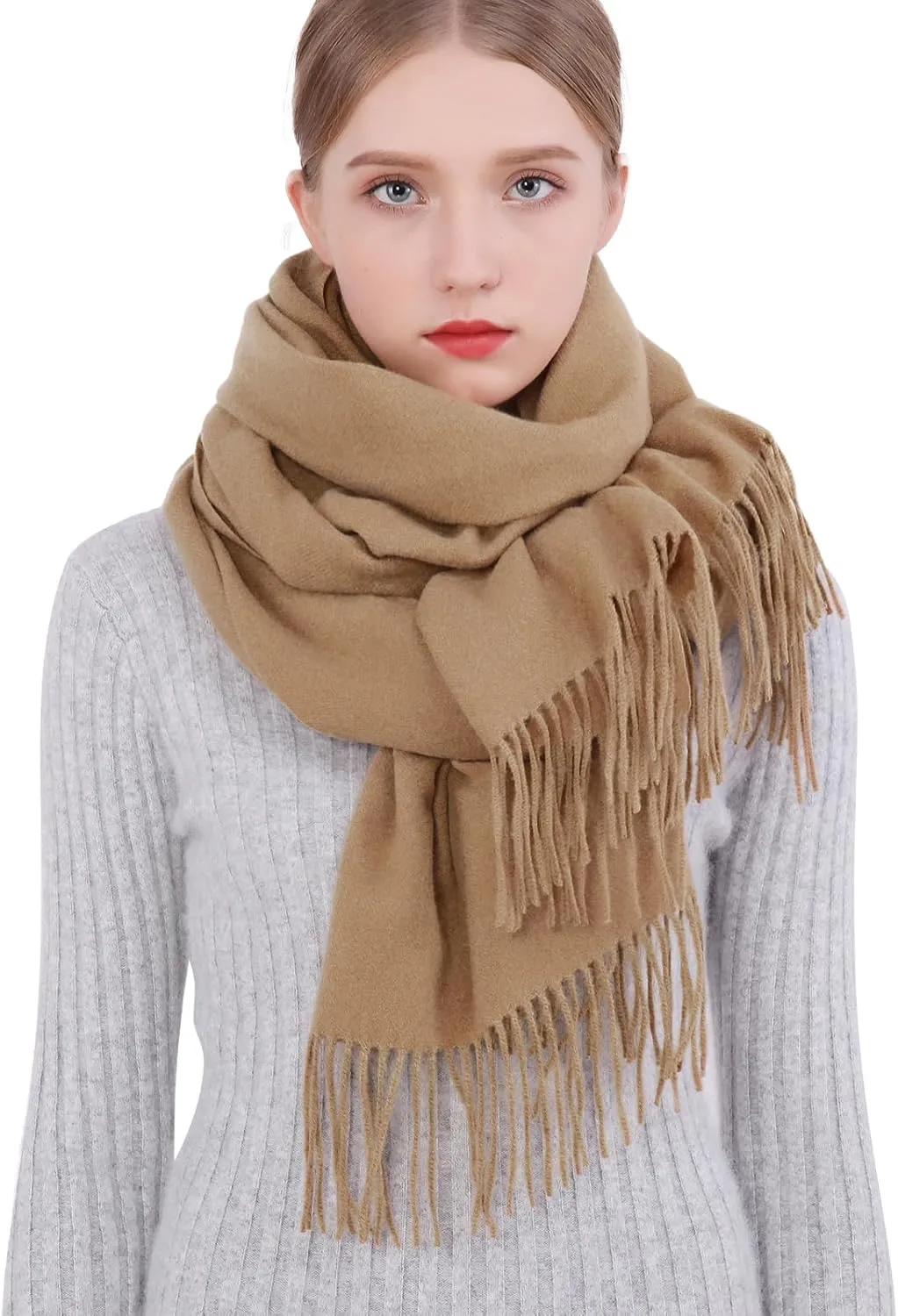 RIIQIICHY Winter Scarfs for Women Pashmina Shawls Wraps for Evening Dresses Large Warm Soft Scarves