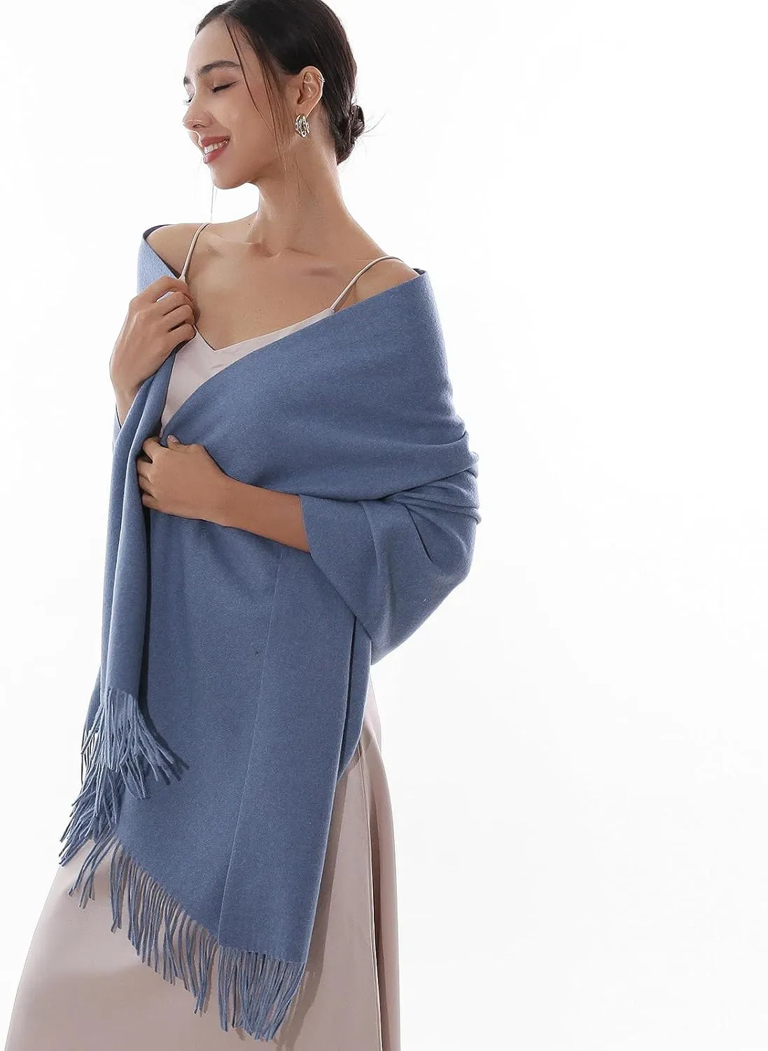 RIIQIICHY Winter Scarfs for Women Pashmina Shawls Wraps for Evening Dresses Large Warm Soft Scarves