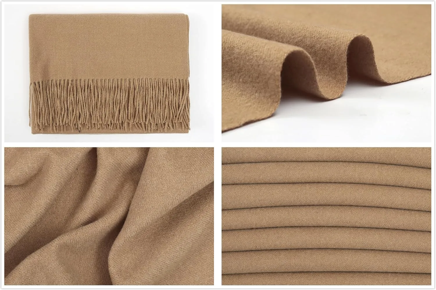RIIQIICHY Winter Scarfs for Women Pashmina Shawls Wraps for Evening Dresses Large Warm Soft Scarves
