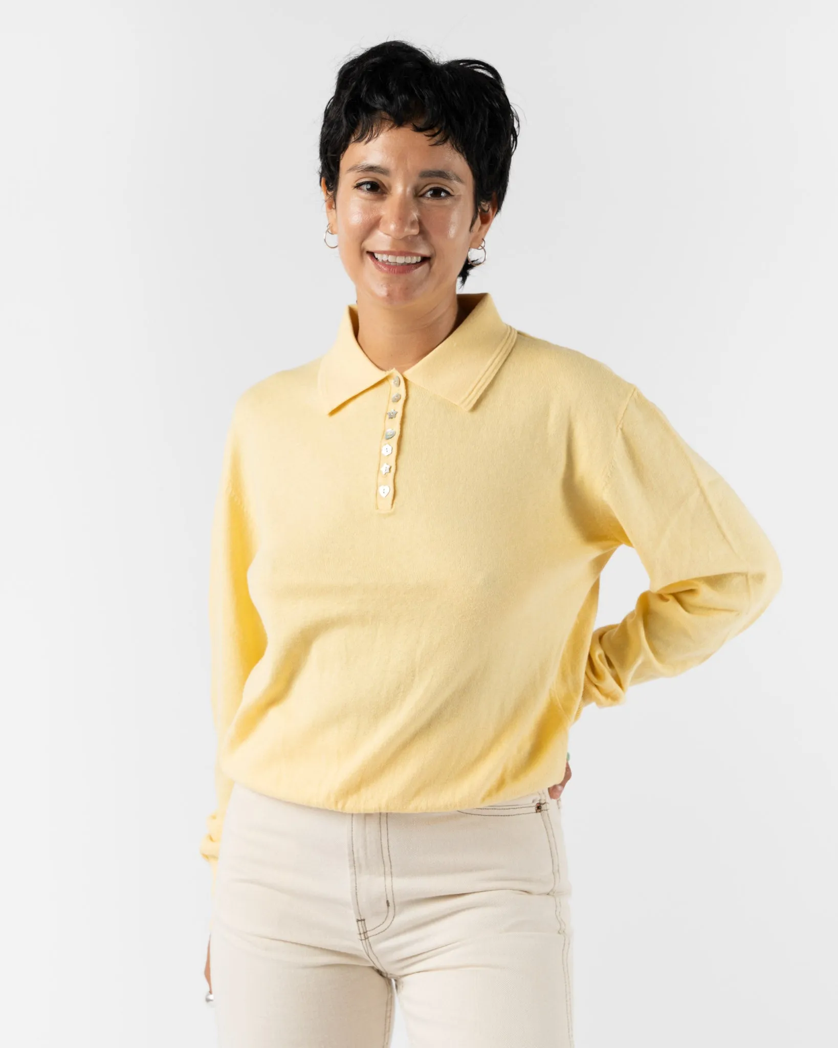 Sandy Liang Stardew Sweater in Yellow