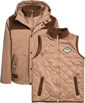 Volcom Boys' 3-in-1 Parka System - 2 Piece Waterproof Heavyweight Jacket and Vest - Insulated Winter Jackets for Boys (8-20)