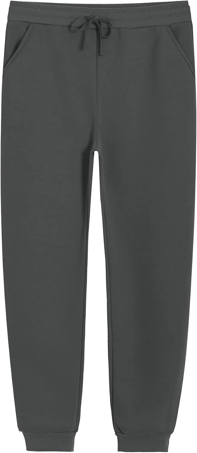 Weintee Men's 36" Inseam Tall Fleece Sweatpants Sherpa Lined Pants Long Joggers