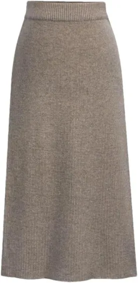 Women's Bodycon Split Pencil Skirt Elastic High Waist Knit Skirts Classic A-Line Skirt Office Lady Work Skirts